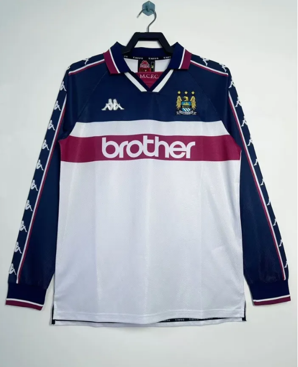 Manchester City Away Long Sleeve Retro Jersey 97/98