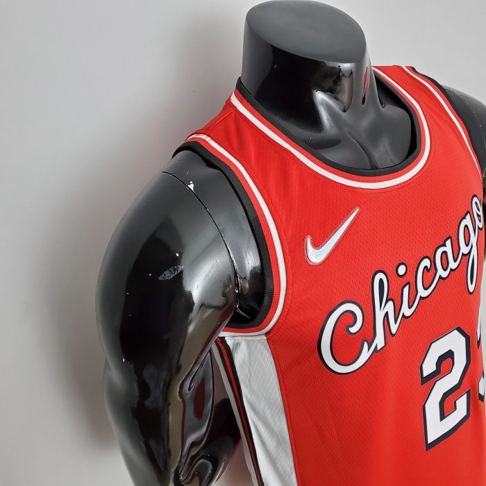 Michael Jordan Chicago Bulls 75th Anniversary 2022 Swingman Jersey Red