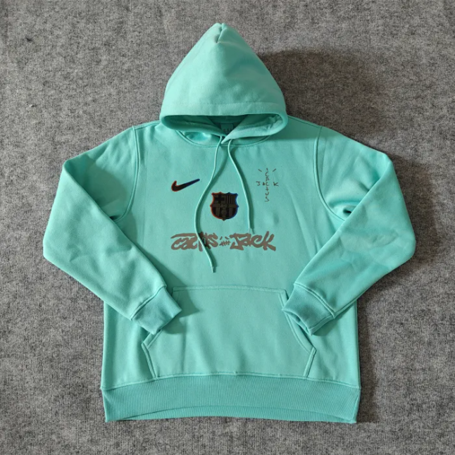 Barcelona Fleece Lined Hoodie Sweatshirt Training Jersey 25/26 (Multiple colors)