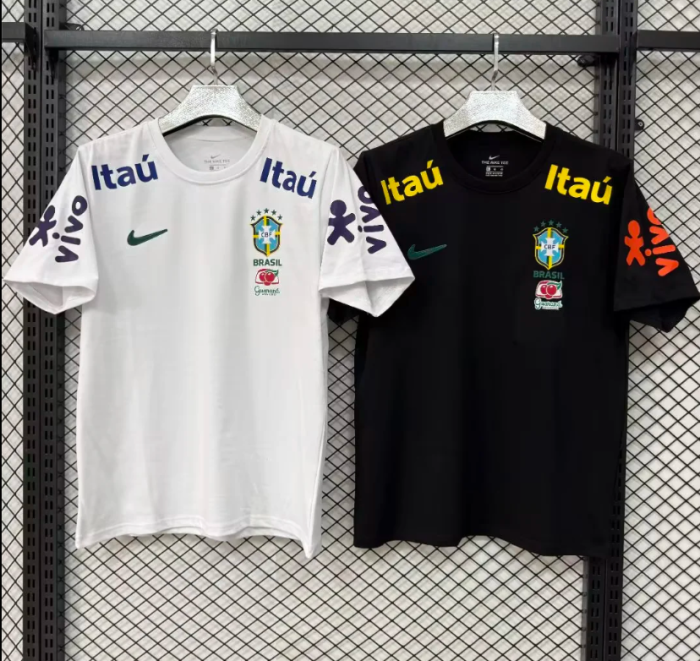 Brazil CBF Training Cotton T-Shirt