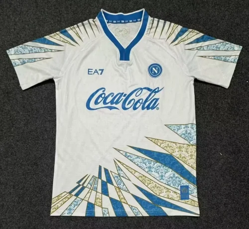 Napoli White Training Man Jersey 25/26