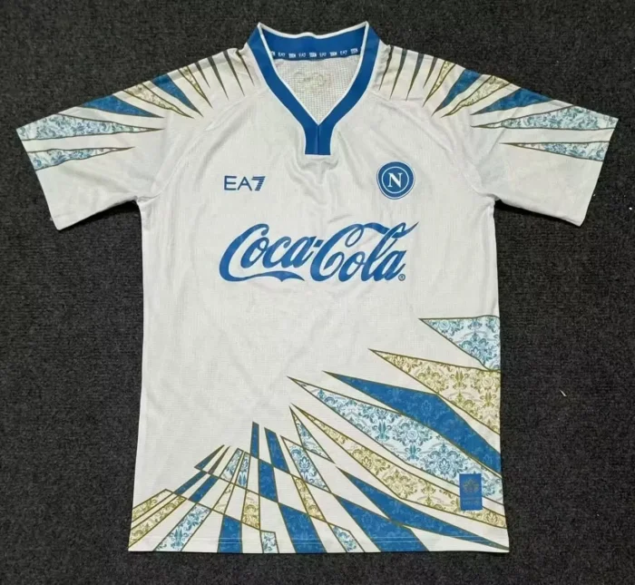 Napoli White Training Man Jersey 25/26