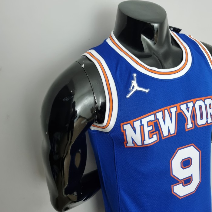 RJ Barrett New York Knicks 75th Anniversary Swingman Jersey Blue