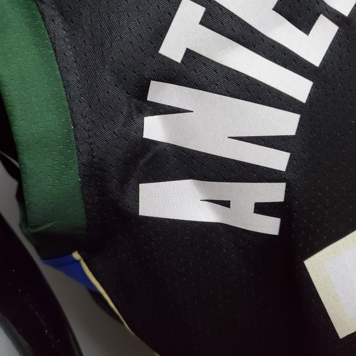Giannis Antetokounmpo Milwaukee Bucks Swingman Jersey Black