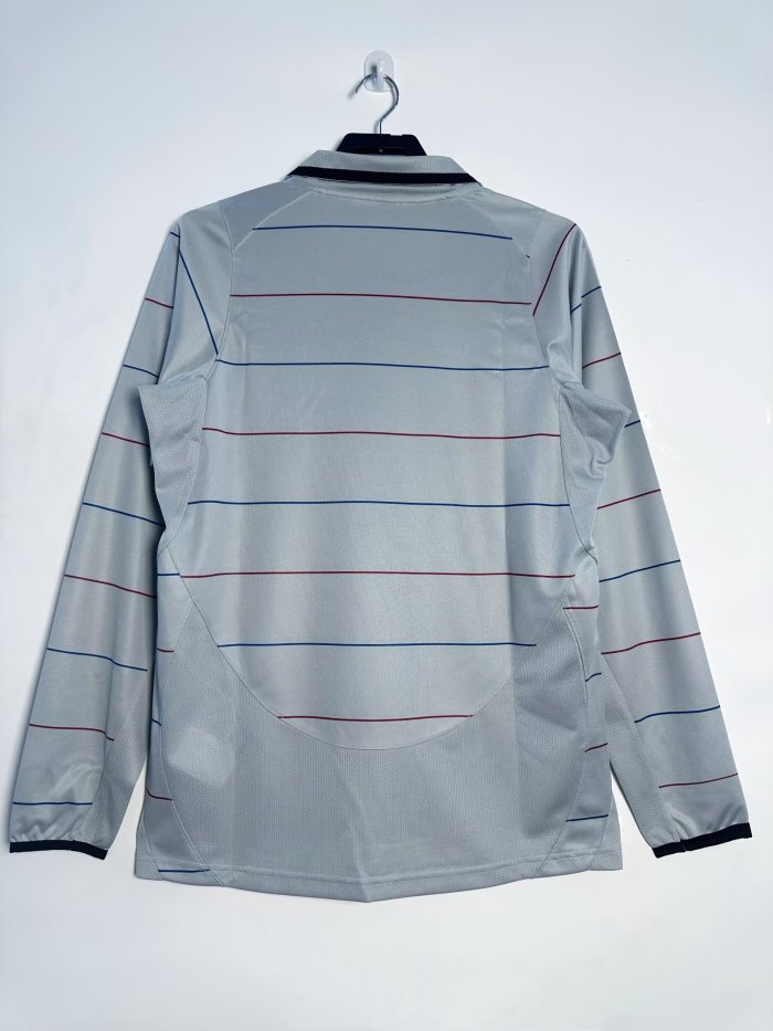 Barcelona Away Long Sleeve Retro Jersey 2003/04
