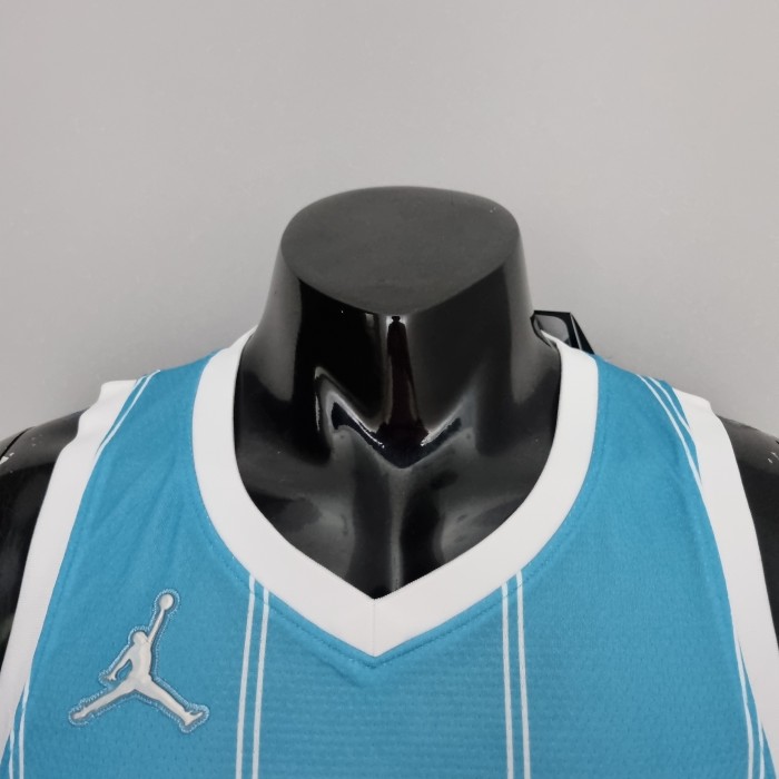 LaMelo Ball Charlotte Hornets 75th Anniversary Swingman Jersey Blue