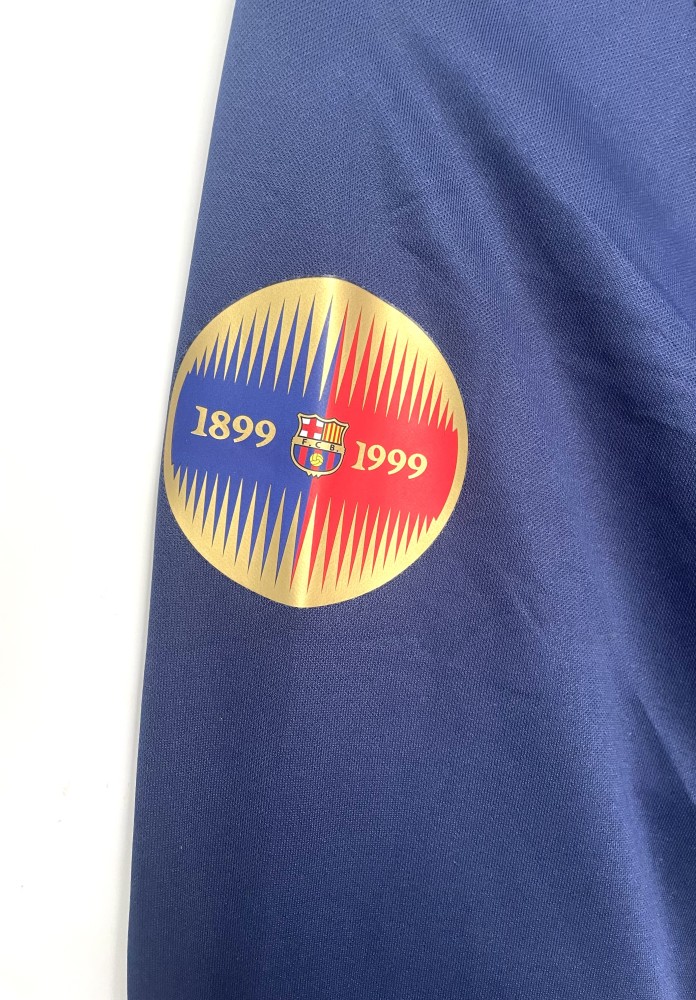 Barcelona Match Issue Champions League Home Long Sleeve jersey 1999/00