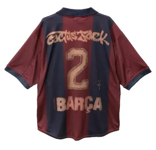 Barcelona x Travis Scott Home Retro Skeleton Jersey