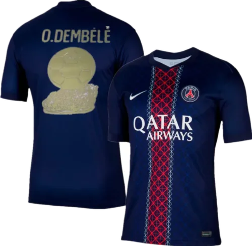 Paris Saint Germain O.DEMBÉLÉ 2025 BALLON D'OR Player Jersey
