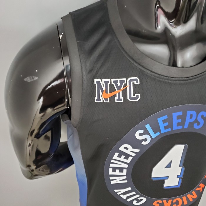 Derrick Rose New York Knicks City Edition Swingman Jersey Black