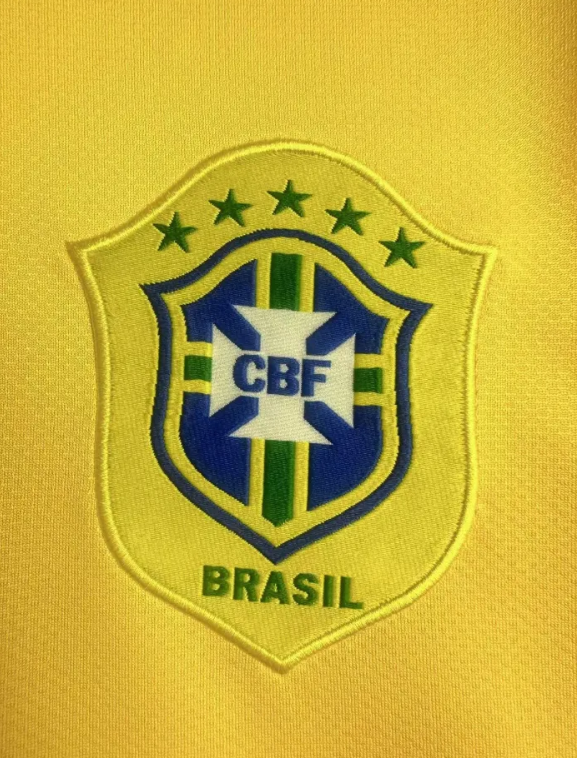 Brazil Home Retro Long Sleeve Jersey 2006