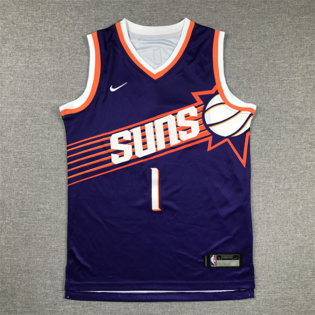 Phoenix Suns KIds Jersey Purple Association Edition 23/24 NO.1 BOOKER