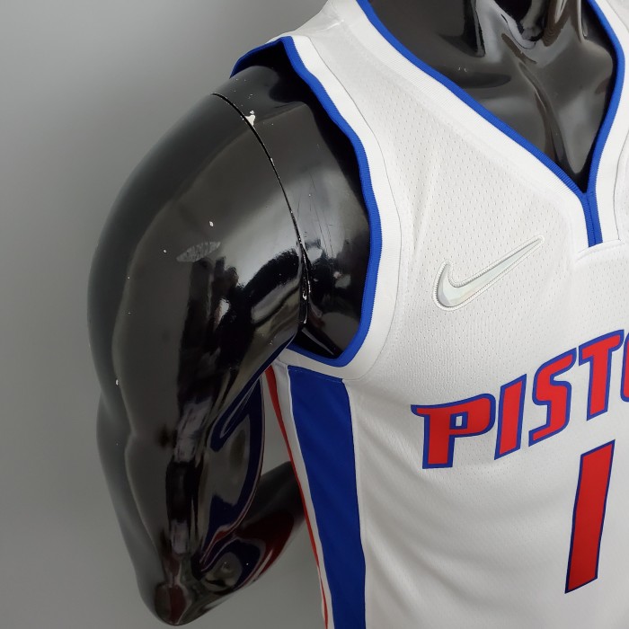 Allen Iverson Detroit Pistons 75th Anniversary Swingman Jersey White
