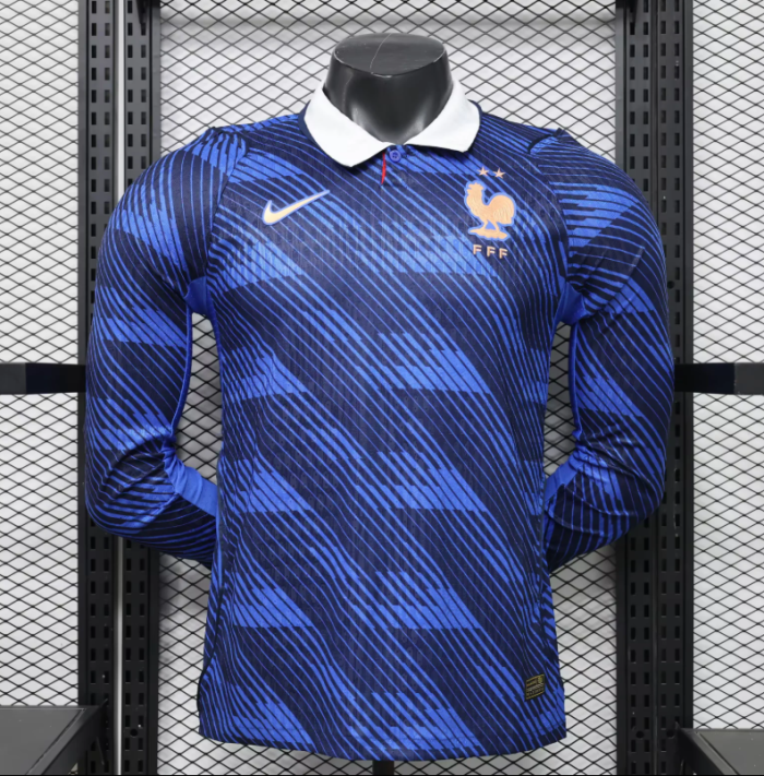 France 2026 World Cup Home Long Sleeve Player Men Jersey