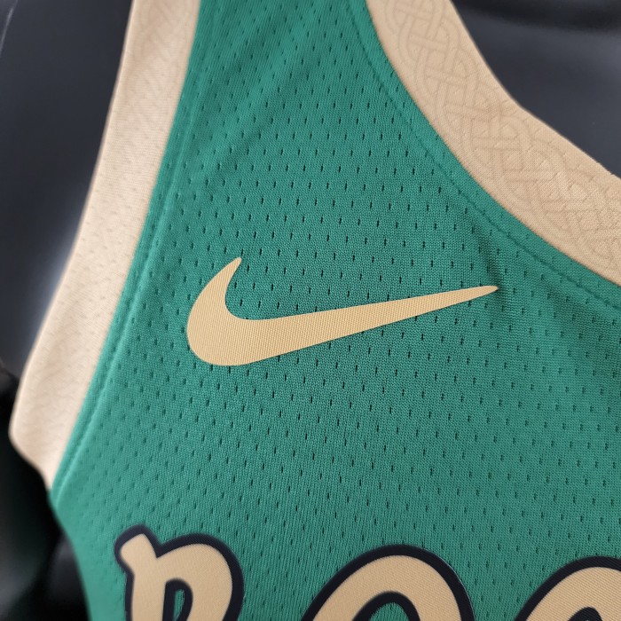 Jayson Tatum Boston Celtics Platinum City Edition Green Swingman Jersey 2020