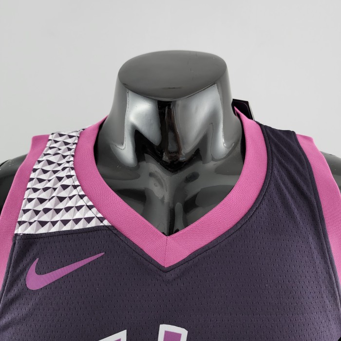 Derrick Rose Minnesota Timberwolves Swingman Jersey Black and Purple