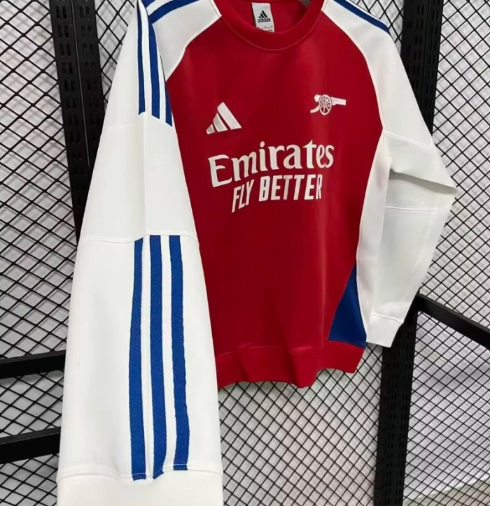 2025 Arsenal navy long sleeve padded sweater S-4XL
