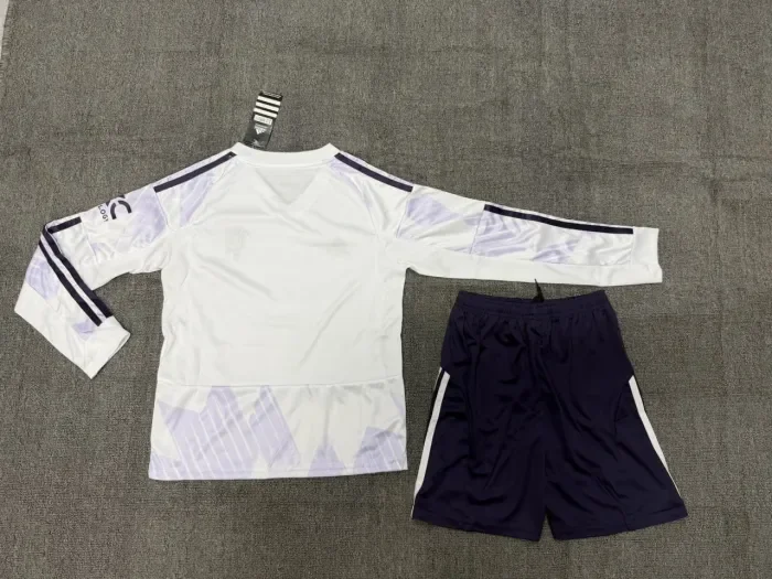 Manchester United Away Long Sleeve Kids Suit 25/26