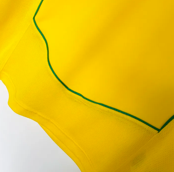 Brazil Home Retro Long Sleeve Jersey 2004