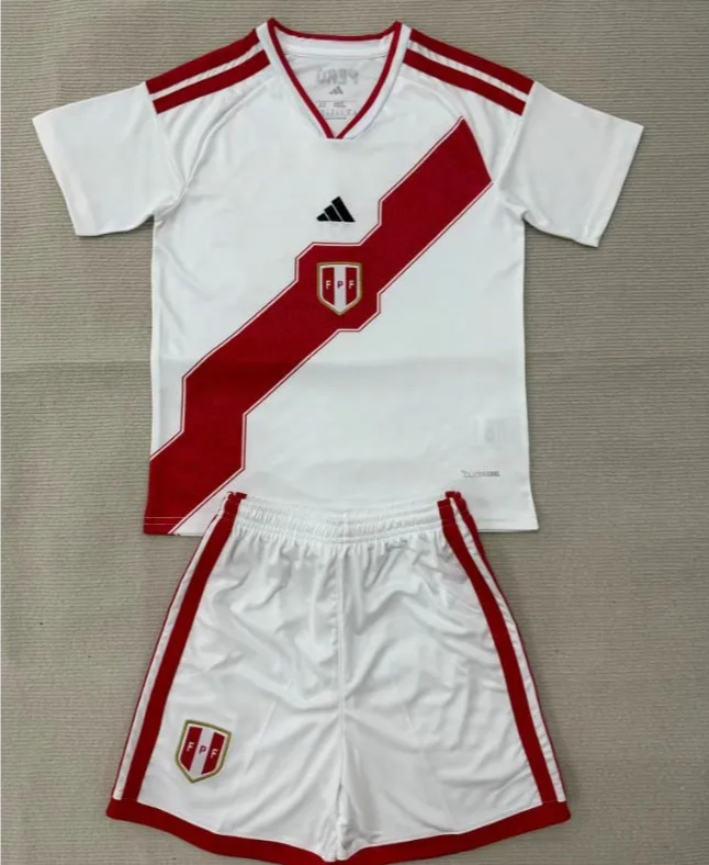 Peru 2026 World Cup Home Kids Suit