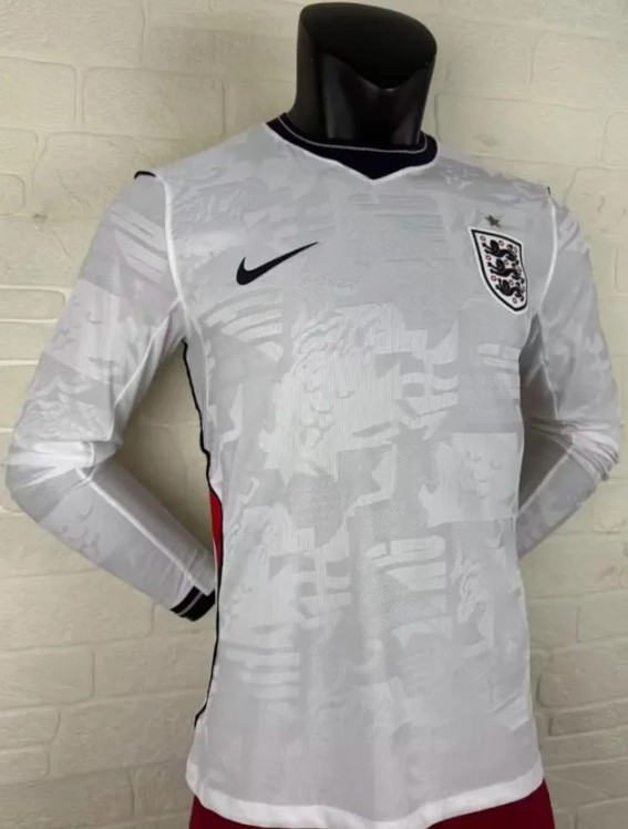 England 2026 World Cup Home Player Long Sleeve Man Jersey