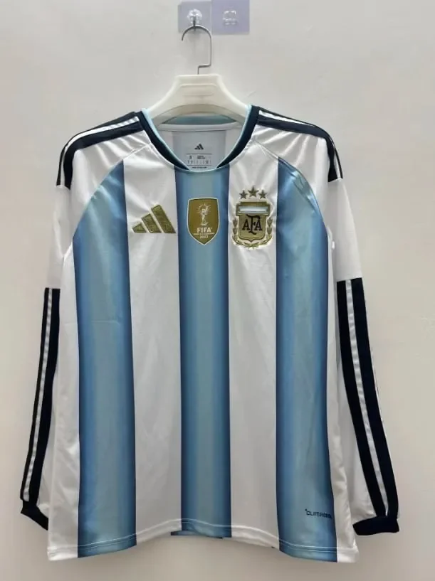 Argentina 2026 World Cup Home Men long sleeve Jersey