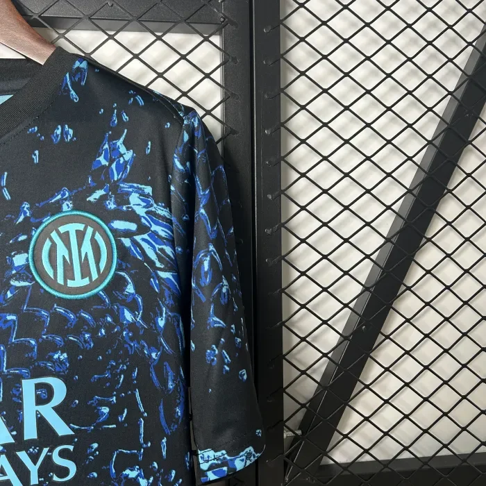 Inter Milan Blue Scale Pattern Man Jersey 25/26