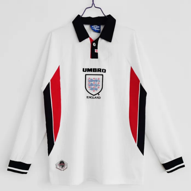 England Retro Home Long Sleeve Jersey 1998