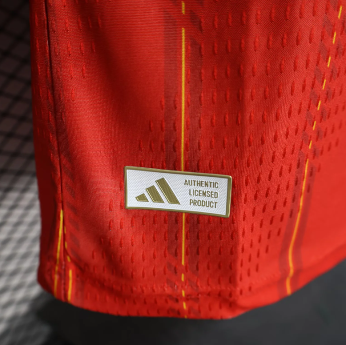 Spain 2026 FIFA World Cup Home Player Version Long Sleeve Jersey