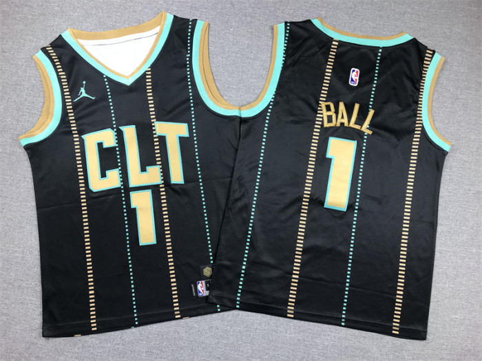 Charlotte Hornets Kids Jersey City Edition 22/23 NO.1 BULL