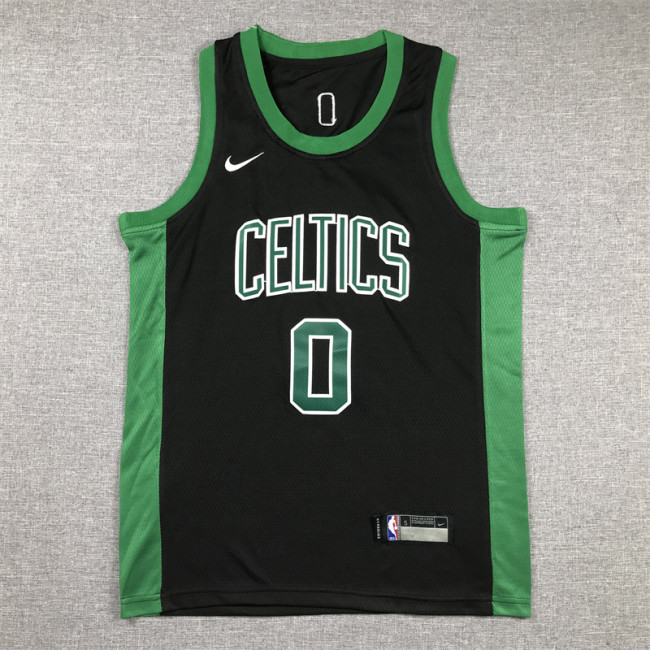 Boston Celtics KIds Jersey Black Classics Edition 85/86 NO.0 TATUM