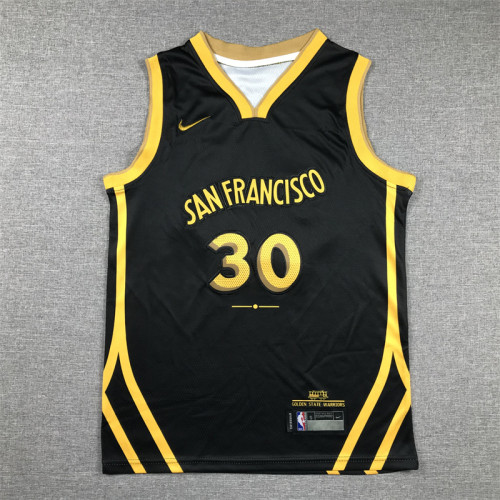 Chicago Bulls Kids Jersey Black City Edition 23/24 NO.23 JORDAN