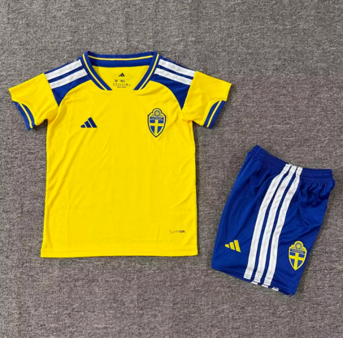 Sweden 2026 World Cup Home Kids Suit