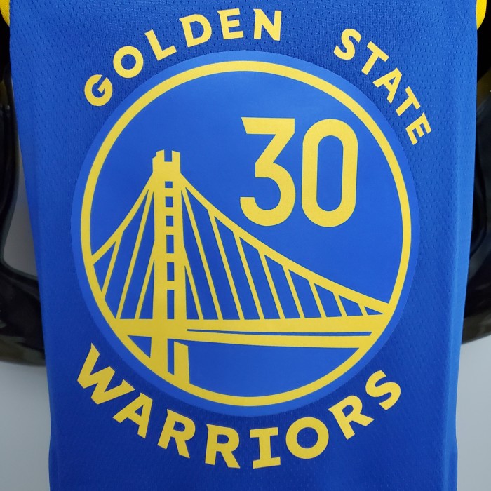 Stephen Curry Golden State Warriors Swingman Jersey Retro Blue