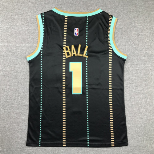 Charlotte Hornets Kids Jersey City Edition 22/23 NO.1 BULL