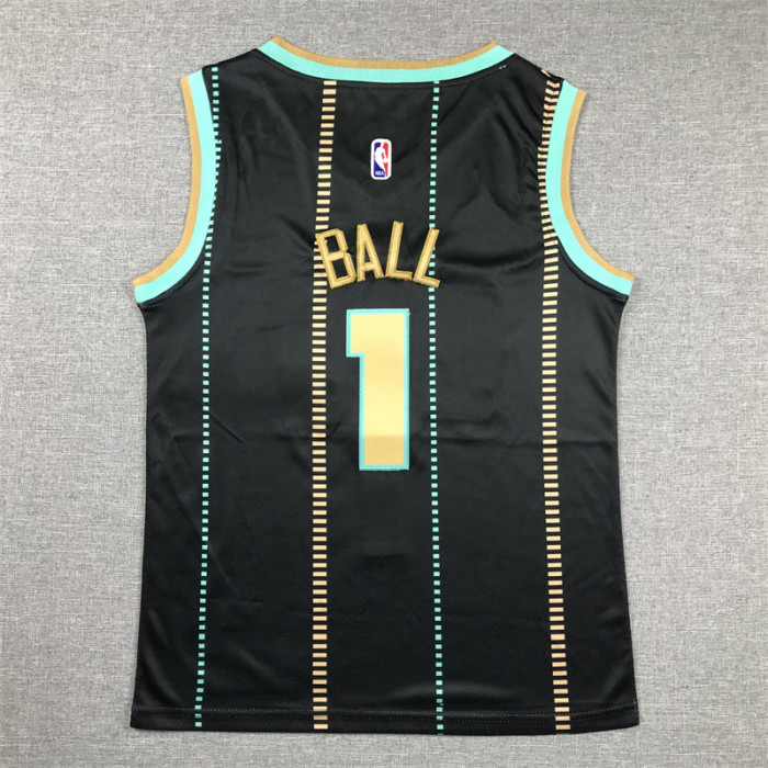 Charlotte Hornets Kids Jersey City Edition 22/23 NO.1 BULL