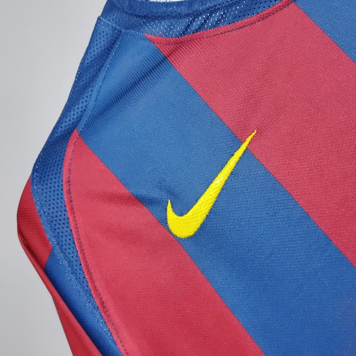 Barcelona Home Retro Jersey UCL Final 2006