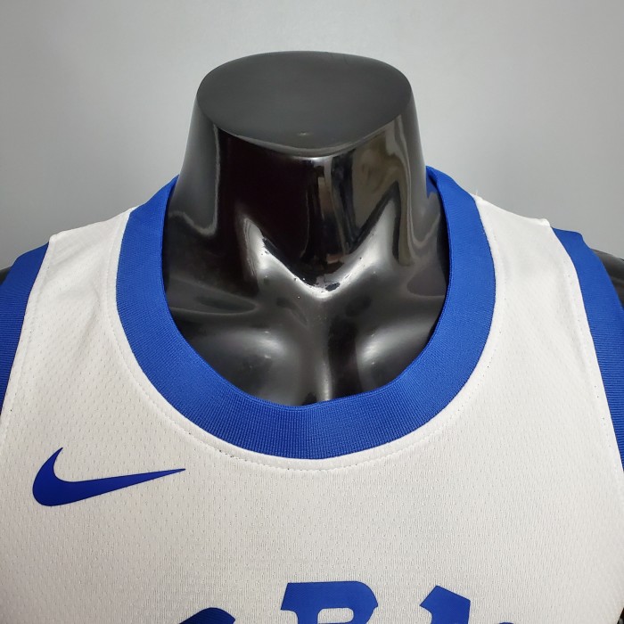 Stephen Curry Golden State Warriors Retro Version Swingman Jersey White