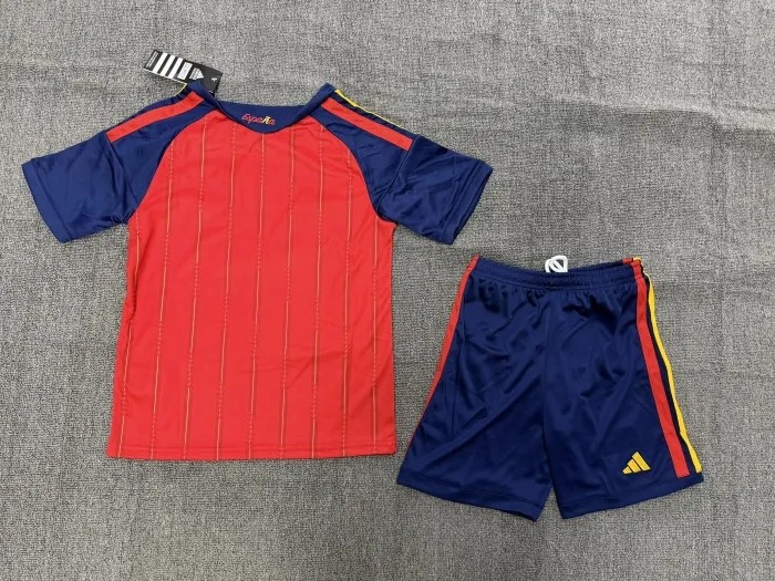 Spain 2026 World Cup Home Kids Suit