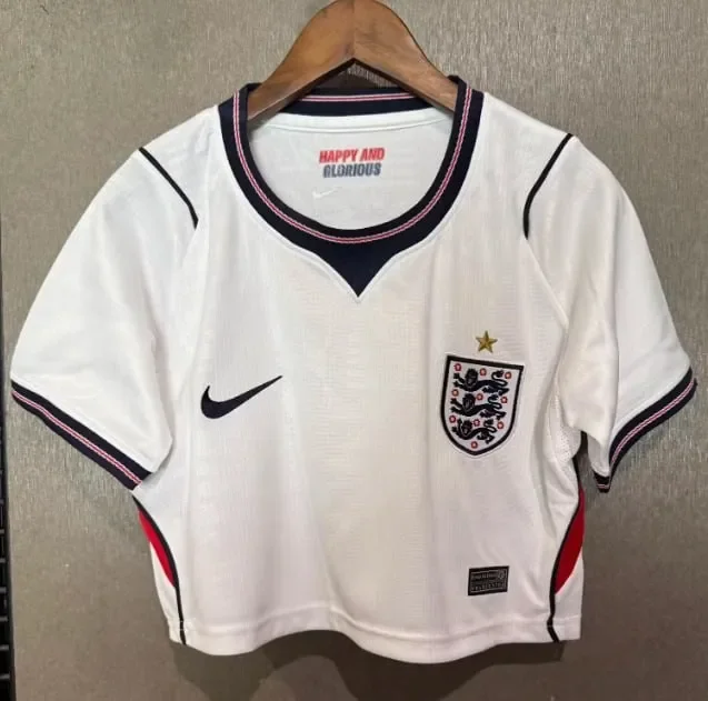 England 2026 World Cup Home Women Cropped Jersey