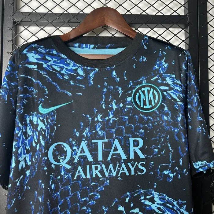 Inter Milan Blue Scale Pattern Man Jersey 25/26