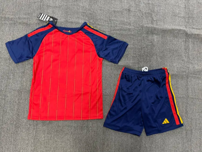 Spain 2026 World Cup Home Kids Suit & Socks