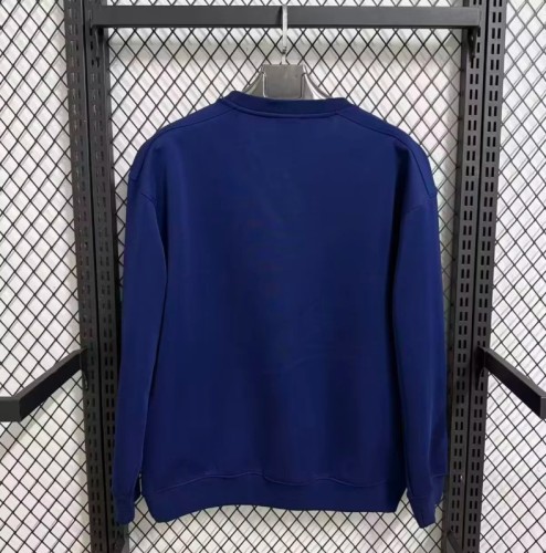 2025 Paris Saint-Germain navy long sleeve padded sweater S-4XL