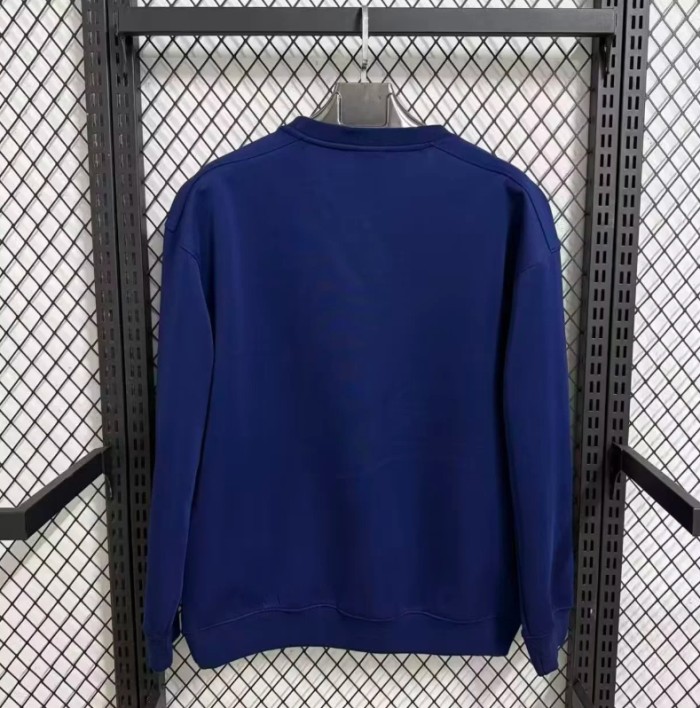 2025 Paris Saint-Germain navy long sleeve padded sweater S-4XL
