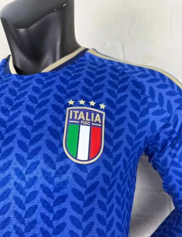 Italy 2026 World Cup Home Player Long Sleeve Men Jersey
