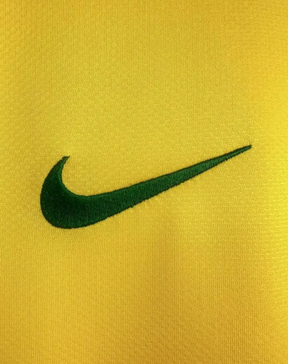 Brazil Home Retro Long Sleeve Jersey 2006