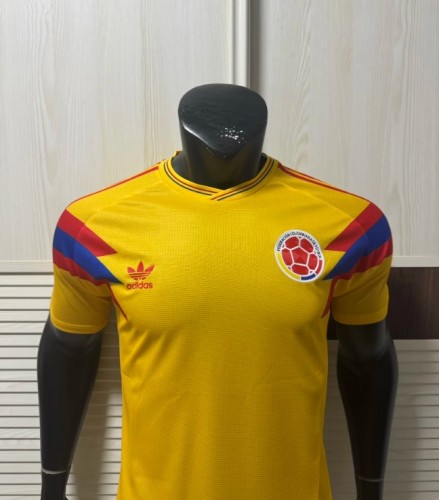 Colombia 2025 Home Player Edition Classic Retro Men Jersey