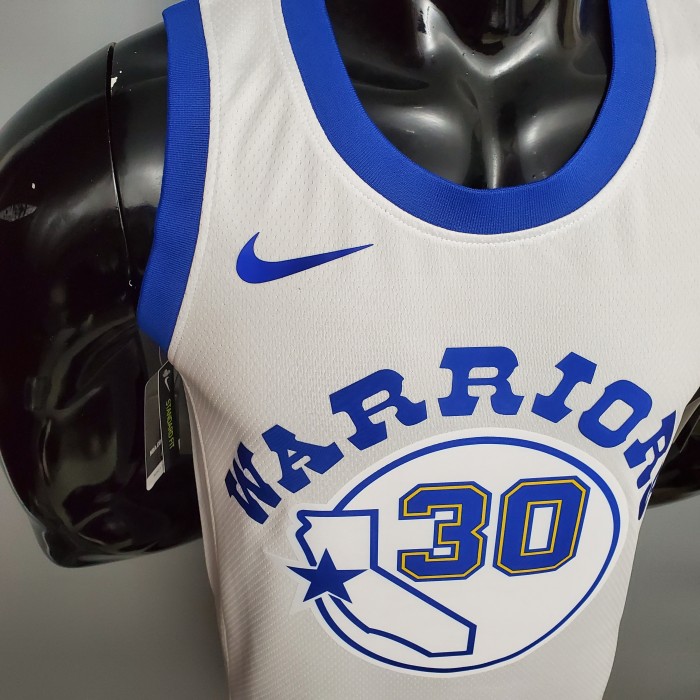 Stephen Curry Golden State Warriors Retro Version Swingman Jersey White