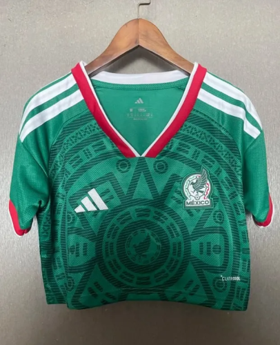Mexico 2026 World Cup Home Women Cropped Jersey