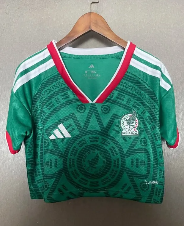 Mexico 2026 World Cup Home Women Cropped Jersey